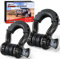 Nilight - 90052B 2er Pack 1,9 cm D-Ring-Schäkel 4,75 Tonnen Kapazität mit 2,2 cm Pin Heavy Duty Off Road Recovery Schäkel mit Isolatoren und Unterlegscheibe Kit für Jeep Truck Fahrzeug