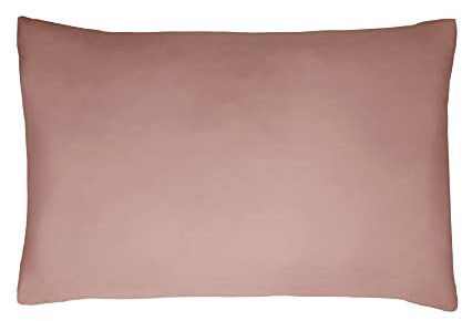 Sleepdown Kissenbezug aus 100% Baumwollsatin, 2 Stück, antiallergisch, Fadenzahl 300, luxuriös, 50 x 75 cm, Rosa
