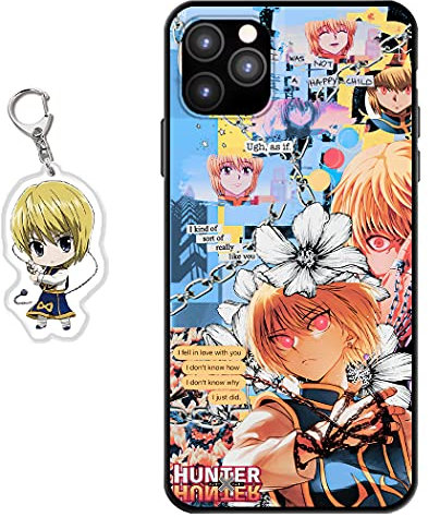 Staremeplz Compatible with iPhone 11 Pro Case Anime Design [With Figure Keychain], Soft Silicone Flexible TPU Animation Phone Case for iPhone 11 Pro