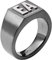 Emporio Armani Ring Für Männer Essential, Größe: 27mm X 25mm X 4mm Gunmetal Edelstahlring, EGS2755060
