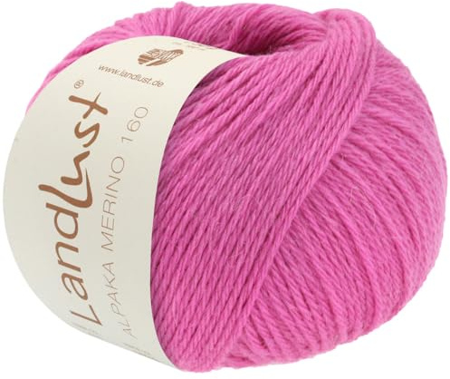 LANA GROSSA Landlust Alpaka Merino 160 | Klassisch verzwirntes Garn aus Merino & Alpaka | Handstrickgarn aus 50% Schurwolle & 50% Alpaka (Baby) | 50g Wolle zum Stricken & Häkeln | 160m Garn FB 414