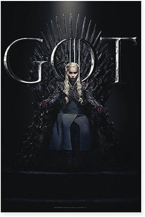 Spreadshirt Game Of Thrones Daenerys Targaryen GOT Poster 40x60 cm, One size, Weiß
