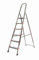 Scala in alluminio 6 gradini larghi leggera professionale Altezza 205 fino a 150kg di peso richiudibile