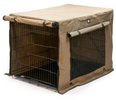 KCT Extra Large XL Dog Crate with Plastic Tray and Protective Fabric Cover Metal Puppy Animal Cage