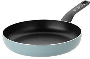 BergHOFF - Leo Cookware Set - Aluminium Non Stick Frying Pan 24cm - Induction Skillet with Stay Cool Handle - Slate Blue