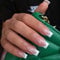 JUSTOTRY 24 Stück Press on Nails Lang, Milky White French Künstliche Nägel, Coffin Kunstnägel Nägel Zum Aufkleben mit Nagelkleber, Ballerina Fake Nails Fingernägel für Frauen