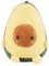 ANBOOR Avocado Gefülltes Tier Weicher Avocado Cuddly Toy Plüsch Kuscheltier für Kinder Mädchen Jungen Geburtstag Valentinstag Ostern Geschenke Party Gefälligkeiten Werfen Kissen (25 cm)