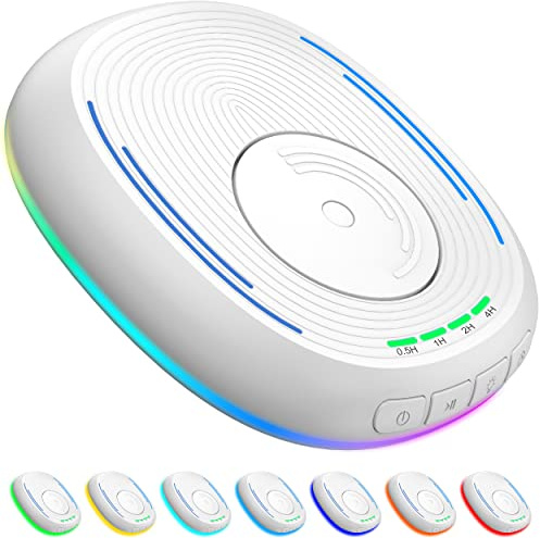 VKAROOD Mouse Jiggler Undetectable Mouse Mover Device with Timer, ON/Off Switch, RGB Breathing Light Mouse Wiggler for Prevent Computer Laptop Screen Sleep (White)
