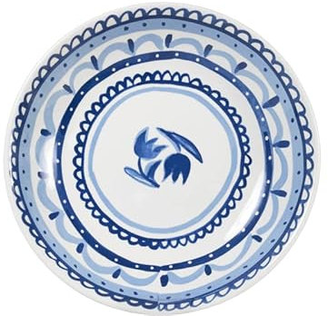 Tiefes Teller Delfts Blond Ø23 cm – Keramikteller mit Tulpenmotiv im Delfter Blau