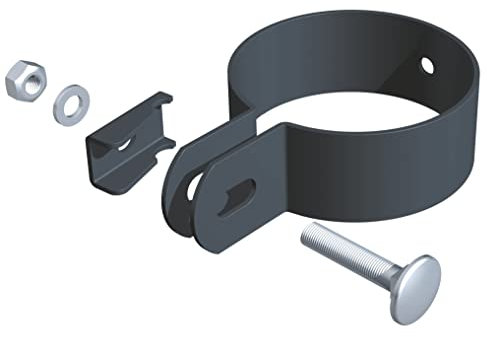 Alberts 563547 Collier de Serrage Clôtures décoratives en paillassons, Anthracite