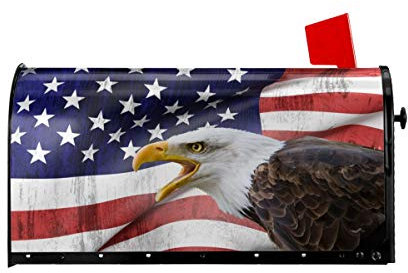 Wunderschöne Briefkastenabdeckungen mit Weißkopfseeadler, magnetische Briefkastenhüllen, Postbriefkastenabdeckung, Standard-Übergröße, 25,5 x 21, Mailwrap, Garten-Heimdekoration