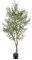 FEELEAD Artificial Olive Tree 7ft Fake Potted Olive Silk Tree with Planter Natural Olive Branches and Realistic Leaves Faux Tree for Home House Office Decor Indoor
