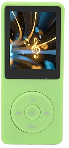 Lecteur MP3 MP4 avec 8 Go de Mémoire, Lecteur de Musique avec écran 1,8 Pouces, Batterie 450 MAh, Prise en Charge MP3, WMA, OGG, WAV, Ape, FLAC, AAC LC, ACELP (Vert)