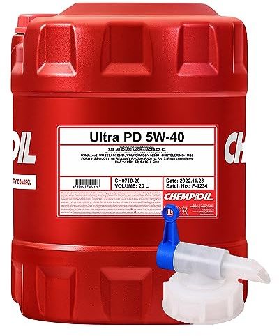 20L + Auslaufhahn, CHEMPIOIL Ultra PD 5W-40 Longlife C3 Dexos 2 505.01 Motoröl
