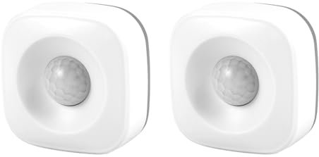 LAUGHERER 2X High Accurate Smart Wireless Pir Motion Sensor Detector WiFi Smart Security Burglar Alarm Compatible Alexa Google