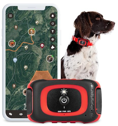 MiniFinder Rex GPS-Tracker für Jagdhunde - Echtzeit-Ortung per App, wasserdicht & robust, Langstrecken-Hundetracker für Wildschwein- und Hirschjagd