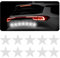 JNNJ 10 Pezzi Auto Adesivi Riflettente, Stella Notte, Alta Intensità Adesivo Riflettente Di Avvertimento a Forma Di Stella per Auto, Camion, Moto, Barca, Rimorchio, Camper (Bianco)