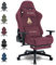 Symino Gaming Chair, Computer Chair with Footrest, Headrest and Lumbar Support, Ergonomic PC Chair, Height Adjustable Rotating Task Chairs, Red