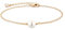 Jenosy 14K Vergoldet Armband Damen Gold mit Weiß Perle Personalisiertes Verstellbar Anhänger Armband für Frauen Mädchen Schmuck