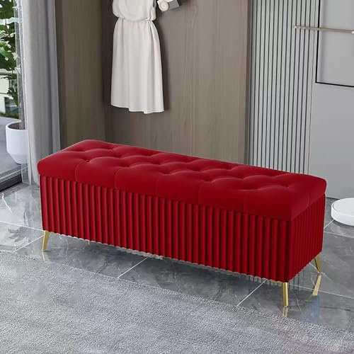 Sitzbank Samt Modern und schlicht Gesteppte Polsterbank Flurbank mit Stauraum für Schlafzimmer Bettbank Für Den Eingangsbereich Wohnzimmer Schlafzimmer