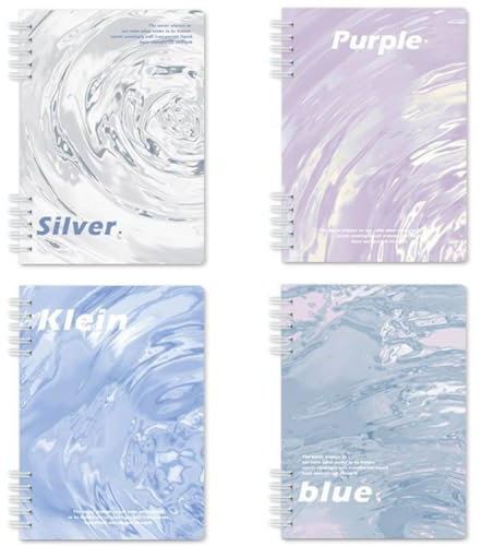 4Pcs Spirale Notizblock, BetterJonny A5 Ringbuch Notizblock Liniert Spiralgebundene Notizbücher Spirale Notizbuch Spiralblock Notizblock Bullet Journal Spiral Notizbuch Hardcover für Schulen Büros, A