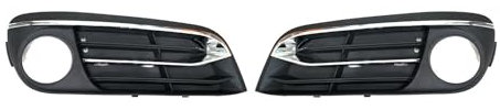 BUKYYY Nebelscheinwerfergitter Für BMW F10 F11 F18 525d 528i 535i 2014-2016 51117331737 51117417785, Front Stoßstange Nebel Licht Lampe Grills Abdeckung Nebelscheinwerferblenden, Auto Zubehör