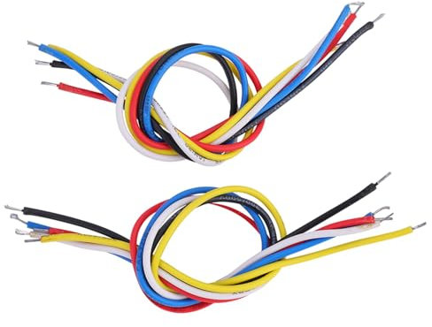 Ersetzen oder Reparieren Sie die Innere Verkabelung mit 10 Gitarren-Schaltkreisdrähten: Hohe Empfindlichkeit, Geeignet für E-Gitarren-Bass (19cm)