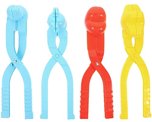 ibasenice 4stücke Schneeballmaker Schneeclip Werkzeug Zum Herstellen Klemme Winterclip Kinderclips Kinderspielzeug Aus Pp-Material Für Schneeballschlachten Und Strandspiele