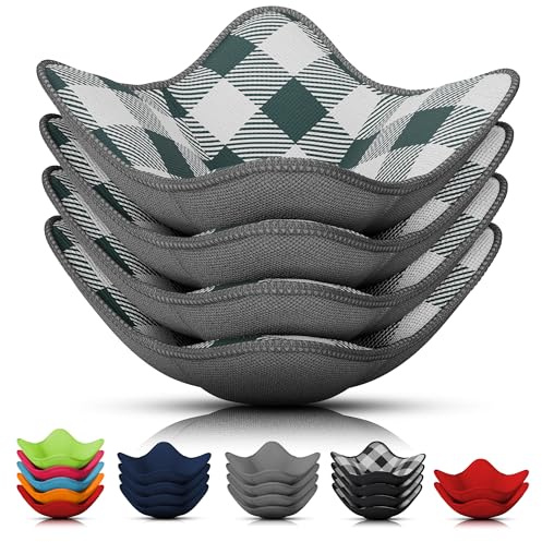 LIBERHAUS Microwave Bowl Cozy Huggers for Hot Food 4Pcs