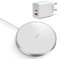 Chargeur magnétique sans Fil 15 W Compatible avec MagSafe pour iPhone 16, 15, 14 Pro X Max, Convient pour la Charge Rapide de Samsung Galaxy S24/223/S22, Huawei, Xiaomi