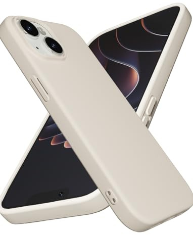 X-level für iPhone 14 Hülle, Dünn Weich Case, Beige | Handyhülle Soft Silikon Bumper Cover Kratzfeste Schutzhülle