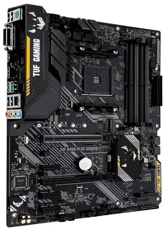 QWEOWW Scheda Madre Fit for ASUS B450 TUF Gaming B450-PLUS Supporta Ryzen 7 1700 3700x Ryzen 5 2600 2600x 3500x 3600 5500 5600 5600G 4600G