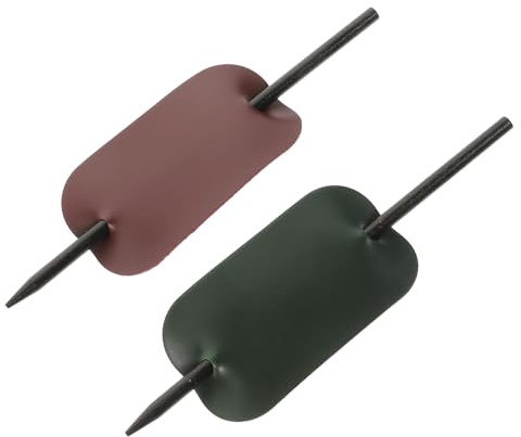 MUCKLILY Pu Lederhaarspangen Modische und Leichte Haarklammern 2 Stück für Damen aus Pu Leder Einfach zu Verstauen für Täglichen Gebrauch und Verabredungen