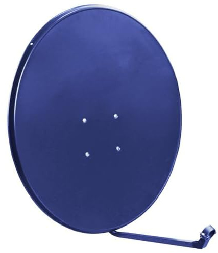 LTC Satellitenschüssel 90 cm Dunkelblau - Hohe Widerstandsfähigkeit Kompatibel mit Astra Hotbird Amos Eutelsat, Universal LNB Halterung, Einfache Installation, Stabiles Signal
