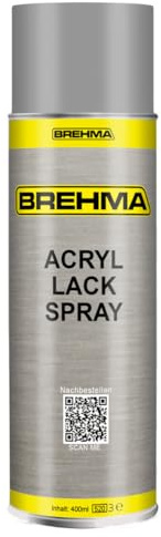 BREHMA Acryl Lackspray Ral 9006 Weisalu matt Lack Farbe Sprühfarbe 400ml