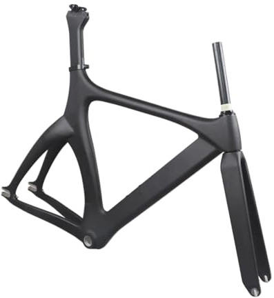 Generisch Kompatibel for Carbon-Fixed-Gear-Rahmen, Straßenrahmen, Gravel-Rahmenset mit Gabel-Sattelstütze-Fahrrad(Water Tank)