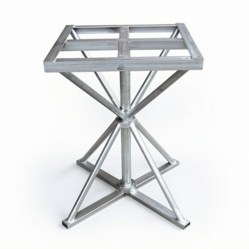 PETSOLA Lackierständer mit Drehteller Drehbar Lackiertisch 360° Drehgestell für Handwerker, Heimwerker, Lackierarbeiten, Werkstatt, 50x50x70 cm