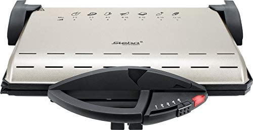 Steba PG 4.4 BBQ Kontaktgrill | Überbacken, Offen Grillen auf doppelter Fläche, Grillfläche: 2 x 37 x 23 cm