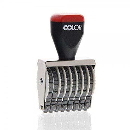 COLOP 05008 Gummi-Nummerierungsstempel | 108858 | 5 mm 8 Bandnummernstempel
