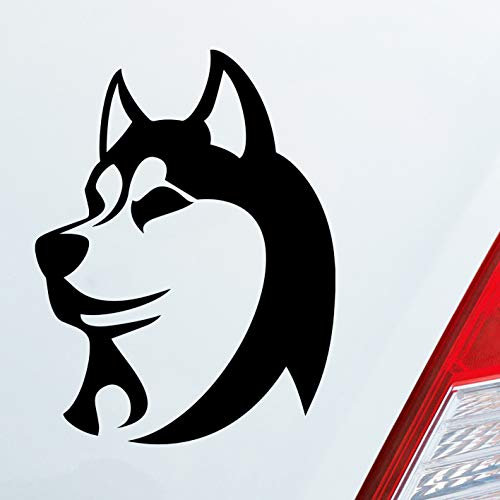 Hellweg Druckerei Husky Hundeliebhaber Dog Tier Hund Auto Aufkleber Sticker Heckscheibenaufkleber