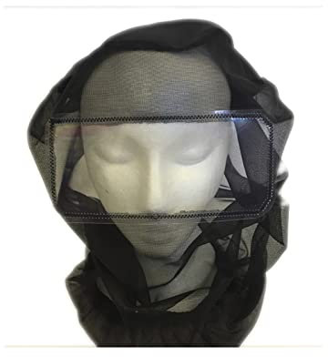 Purple Turtle Midge and Mosquito Head Net with Visor (PTN01) - Black - One Size