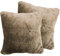 2er Pack Kuschelkissen Premium Cashmere Feeling Kissen 50x50 cm Flauschiges Sofakissen (Taupe)