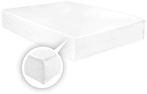 AR Textile Luxury Soft Brushed Cotton Thermal Flannelette Fitted Sheet 25CM/10 in, Warm Luxury Sheets in 7 colors, Fitted Sheet in (White, King)