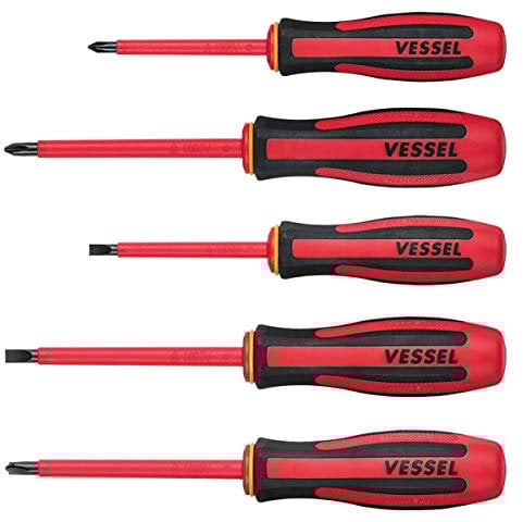 Vessel Set of Insulated Screwdrivers Megadora VDE (5 Pieces)