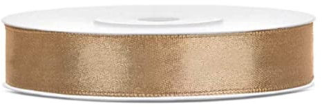 Libetui 25 Meter Satinband Gold Breite 12mm Schleifenband Geschenkband Dekoband Gold Geschenkverpackung Satin Band goldene Schleife Gold
