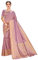 Glory Sarees Kanchipuram Art Sari en soie avec chemisier pour femme, Rose pastel, taille unique