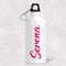 Fashion Graphic Borraccia Bottiglia Alluminio Doppio Tappo 600ml Personalizzata Personalizzabile con Nome (Bianco)