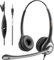 Auriculares para teléfono móvil con micrófono con cancelación de Ruido y Controles de Llamadas, Auriculares de PC de 3.5 mm para iPhone, Samsung, computadora, Negocios, Skype, softphone, Centro de