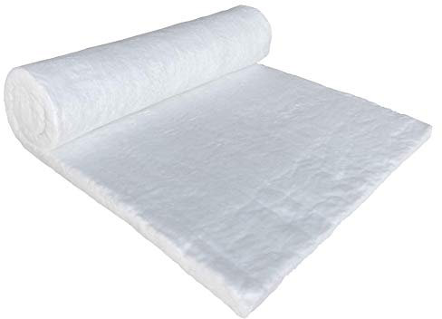 CeraTex Ceramic Fiber Blanket Insulation Enhanced 8# Density 1 x 24 x 60, 2300°F High Temperature Insulation for Kiln Stove Furnace Glass Fusing Pizza Oven