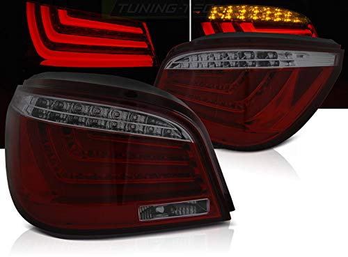 Für BMW E60 LCI 2007 bis 2010 LED Lightbar Rückleuchten in rot matt getönt